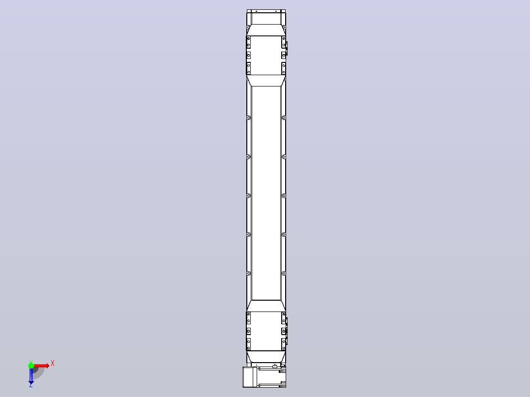 皮带直线轴双滑块型TPA-GCBS-150-P80-L400-LU-M75-N3俯视图