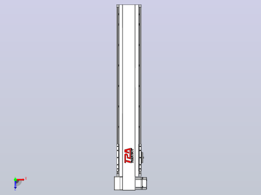 皮带直线轴半封闭可选导轨TPA-HNB-120D-110-L600-LP-C-P40-N3俯视缩略图