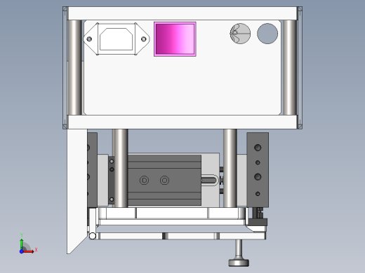弯曲矫正治具（sw18可编辑+工程图）前视缩略图