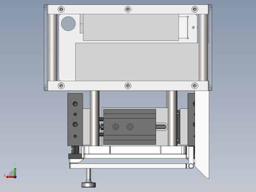弯曲矫正治具（sw18可编辑+工程图）后视缩略图