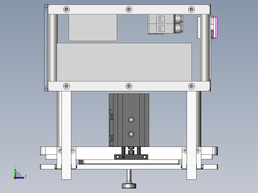 弯曲矫正治具（sw18可编辑+工程图）左视图