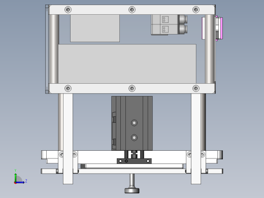 弯曲矫正治具（sw18可编辑+工程图）左视缩略图
