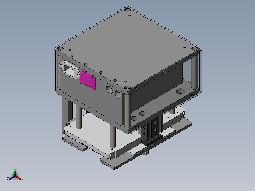 弯曲矫正治具（sw18可编辑+工程图）正等轴测图