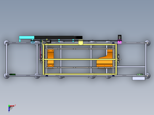 古筝烘烤机sw16可编辑俯视缩略图