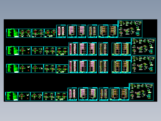 钢结构观光电梯井道施工CAD图纸