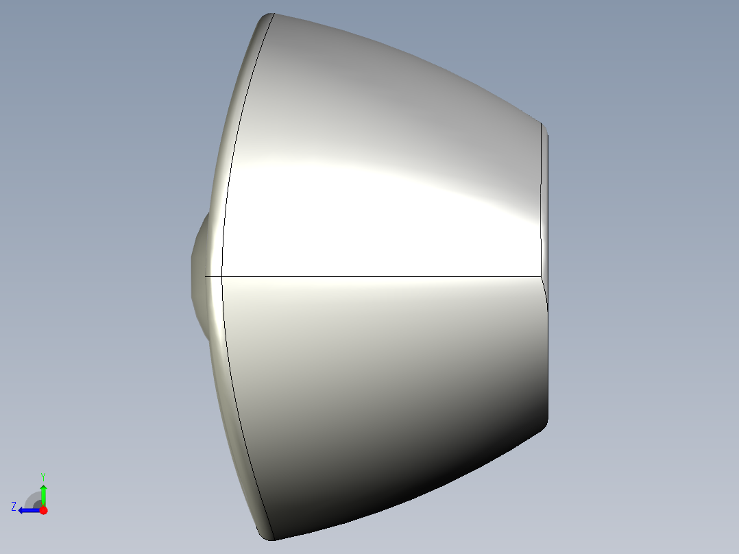 古代的银子右视图