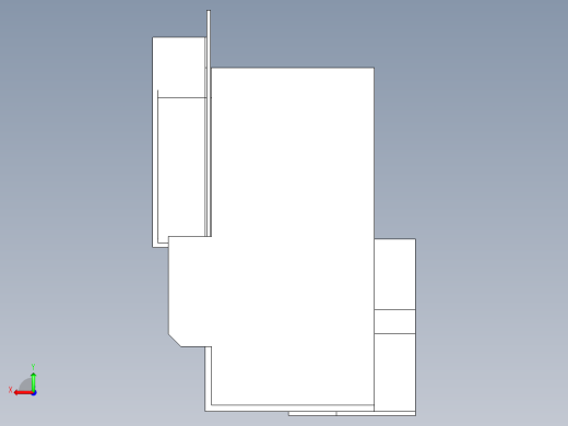 DMU 125P万能铣床造型简易模型3D图纸 STEP格式后视缩略图