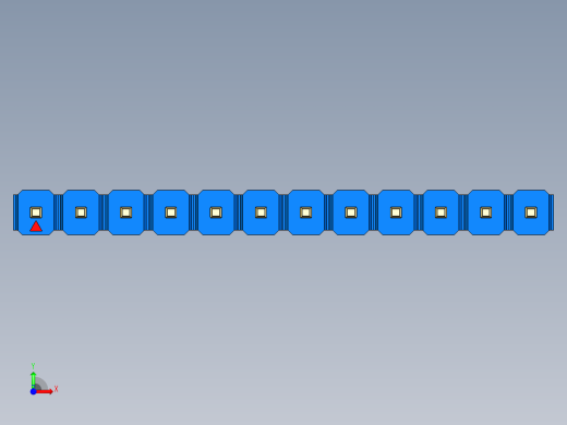 彩色公头100mil（2.54mm）系列-DS1021_blue_1x12p_100mil_Type43_rev1.0前视缩略图