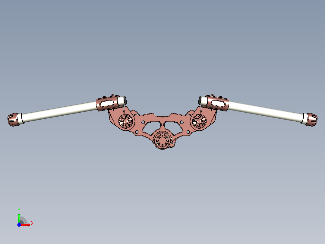 &Amp;+夹的三重夹前视图