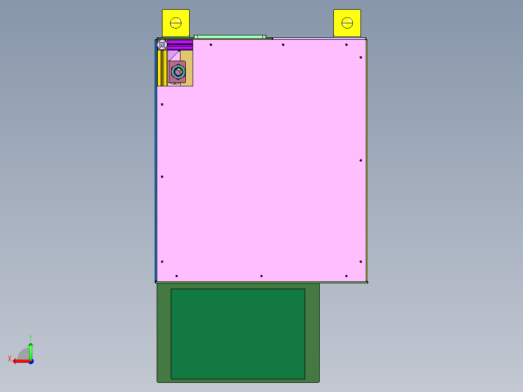 电机螺丝螺母组装机后视图