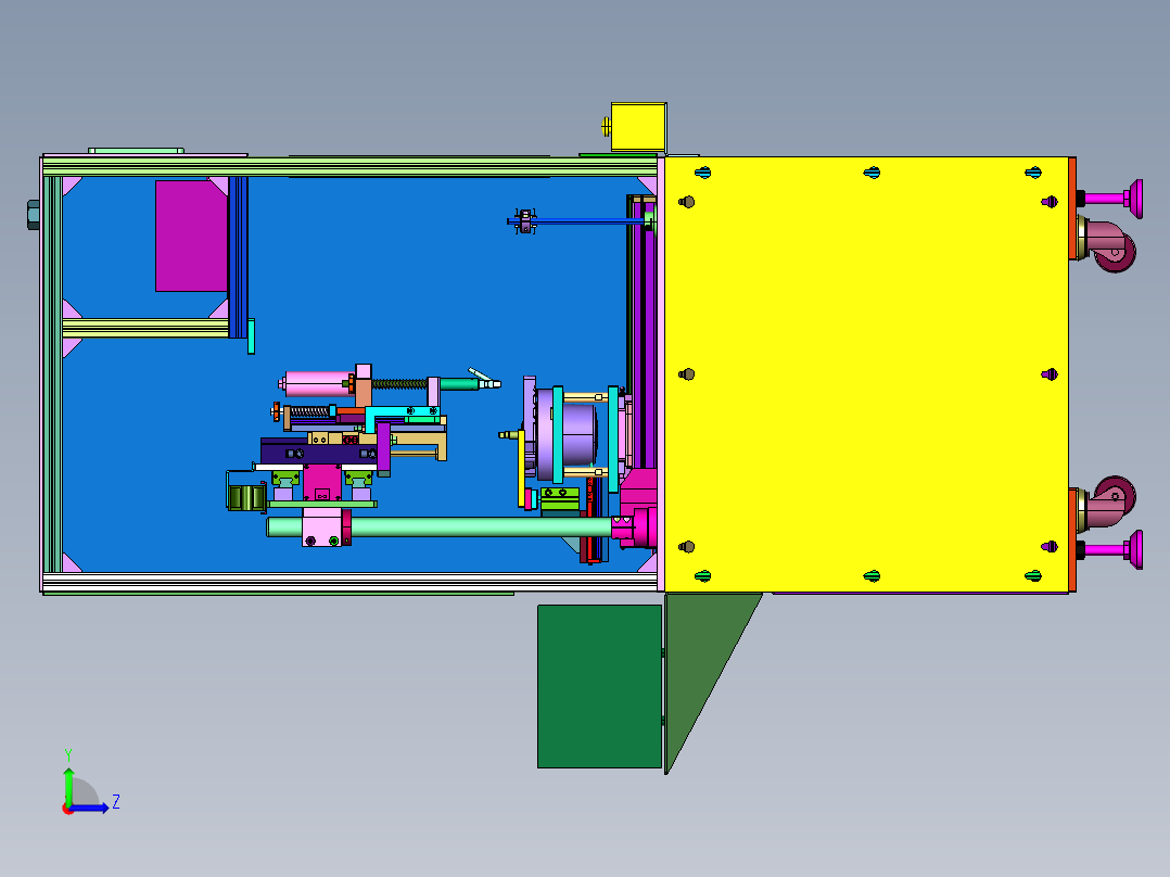 电机螺丝螺母组装机左视图