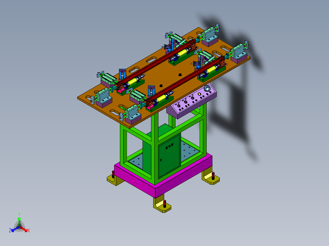 油烟机不锈钢长油盒定位夹具