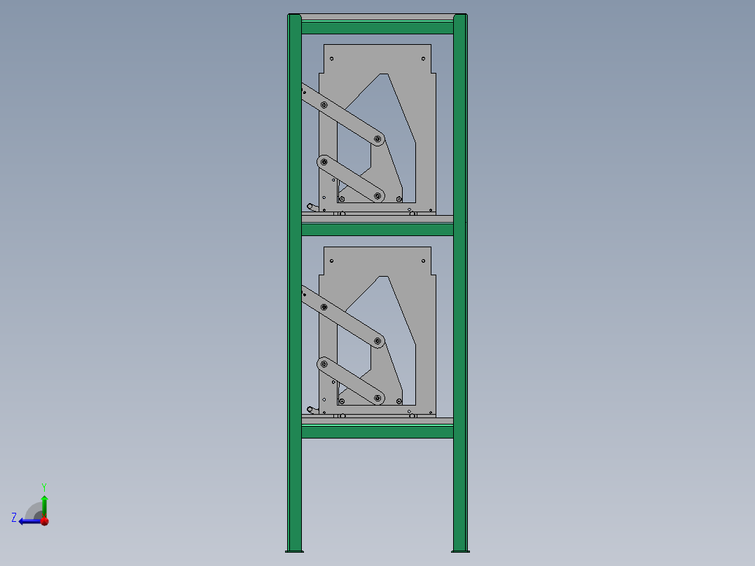 档案盒分隔架右视图
