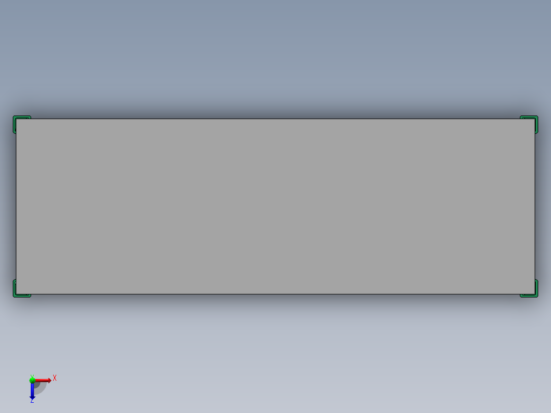 档案盒分隔架俯视图
