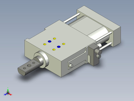 德克斯TUNKERS气缸数模SZK_63x40_A22_T12_TUENKERS正等轴测缩略图