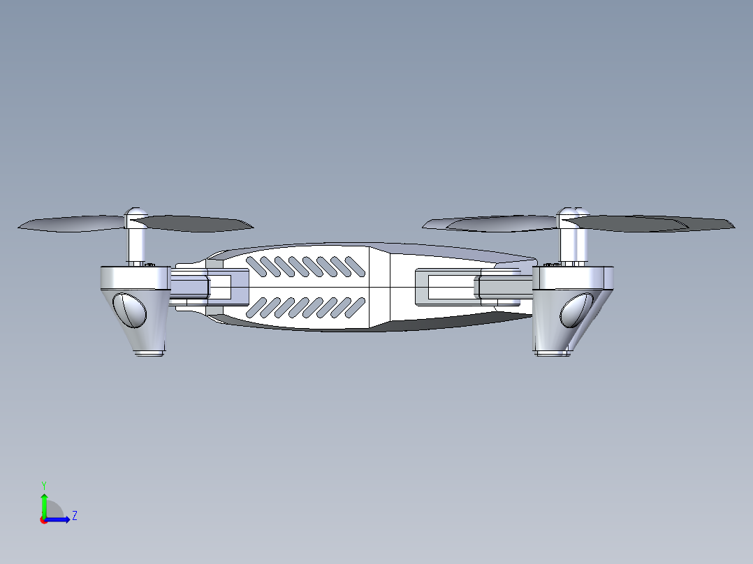 四轴无人机Ⅲ左视图