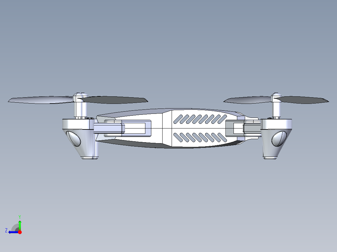 四轴无人机Ⅲ右视图