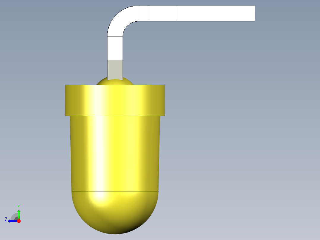 光电元件封装-L-934YD-RA右视图