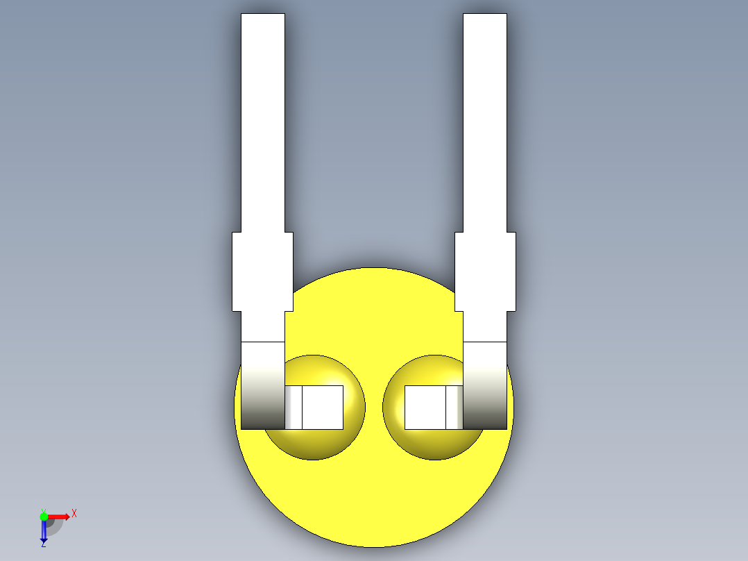 光电元件封装-L-934YD-RA俯视图