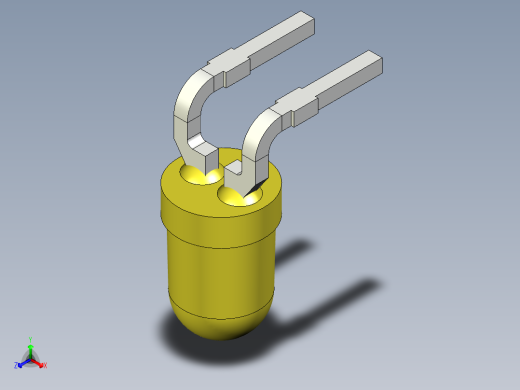 光电元件封装-L-934YD-RA正等轴测缩略图