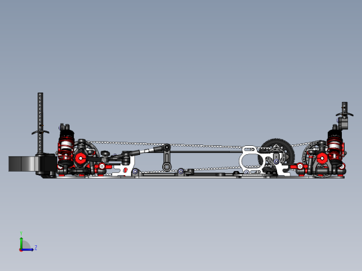 减震器差速器3d图纸 汽车减震缓冲器sw设计 底盘组件减震差速器3d右视缩略图