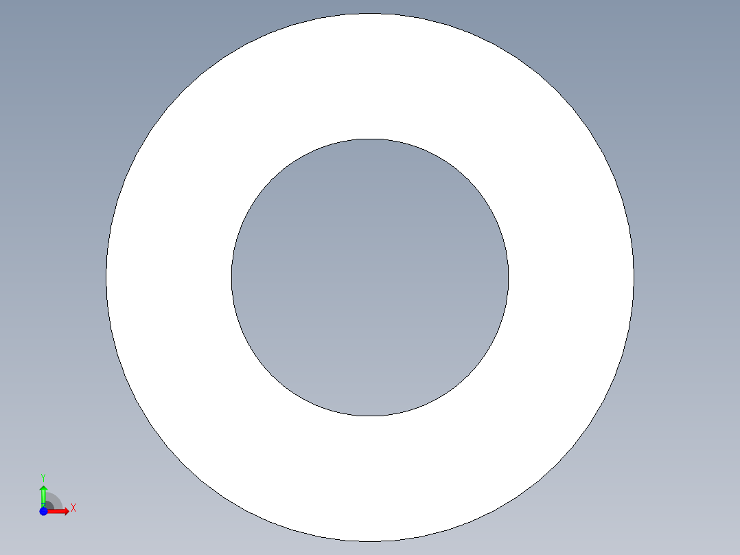 M8 screw size FLAT WASHER.IGS前视图