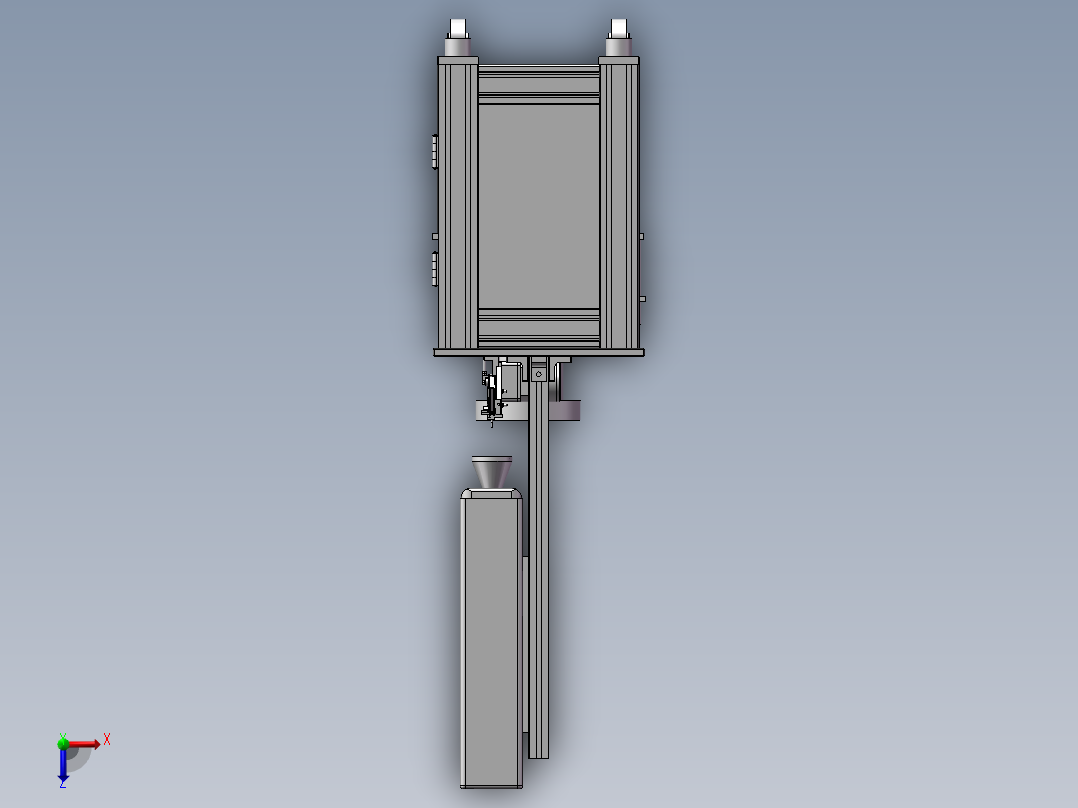 镭射机3D+2D图俯视图