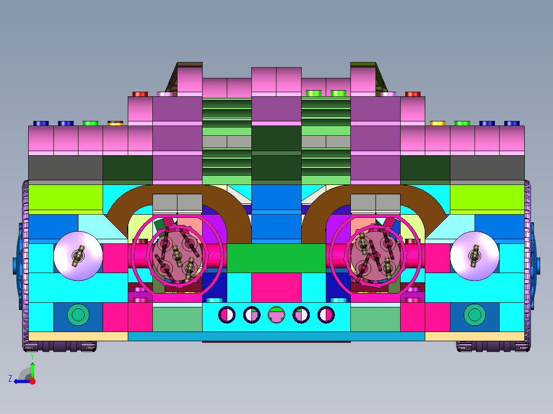 复仇火箭蝙蝠车积木右视图