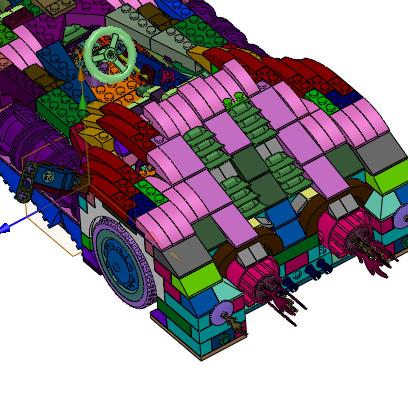 复仇火箭蝙蝠车积木