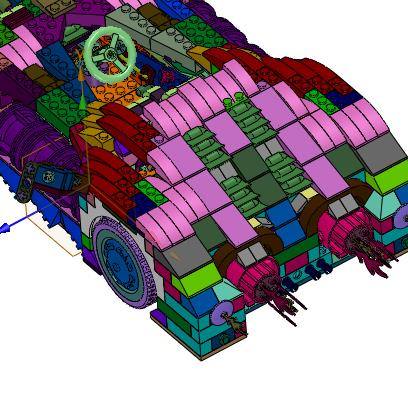 复仇火箭蝙蝠车积木缩略图