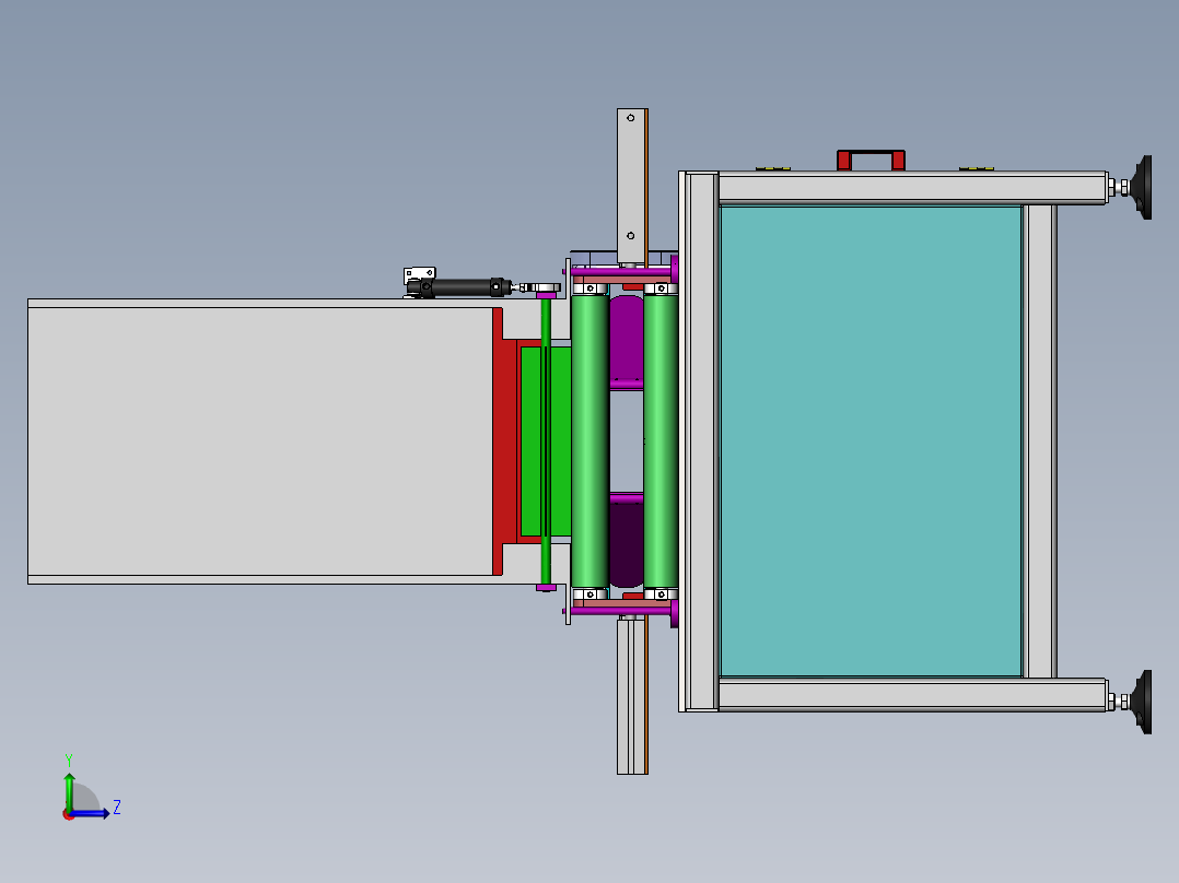 水平螺旋设备左视图