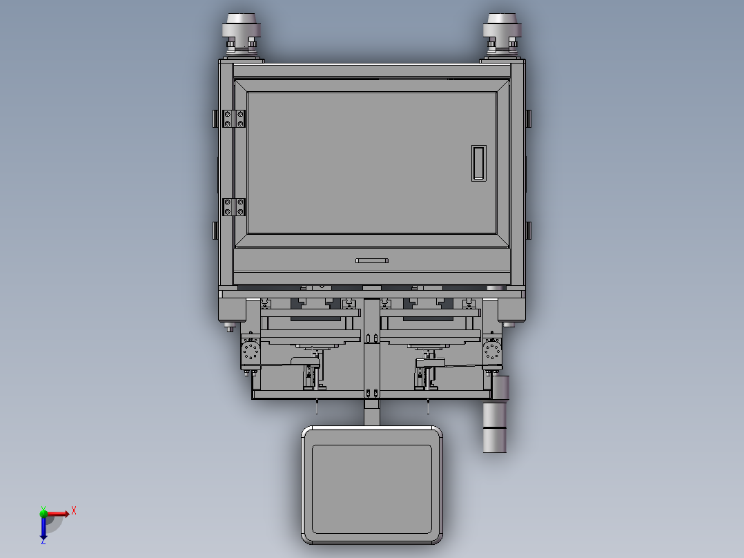 电池测量机俯视图