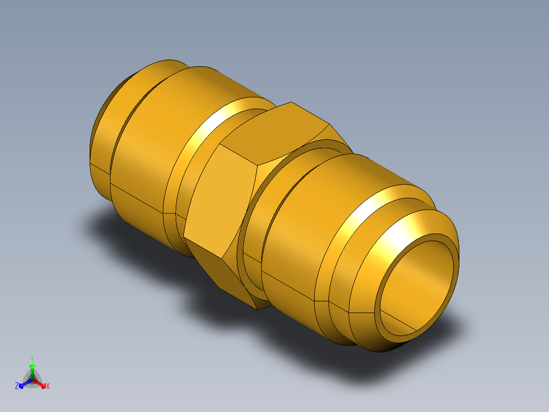 扩口式工业通用硬管接头Union 42F-12