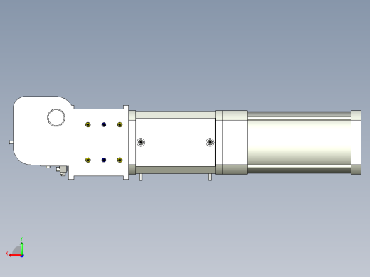 德克斯TUNKERS气缸数模KS_160_2_BD_A00_T12_135GRAD后视缩略图
