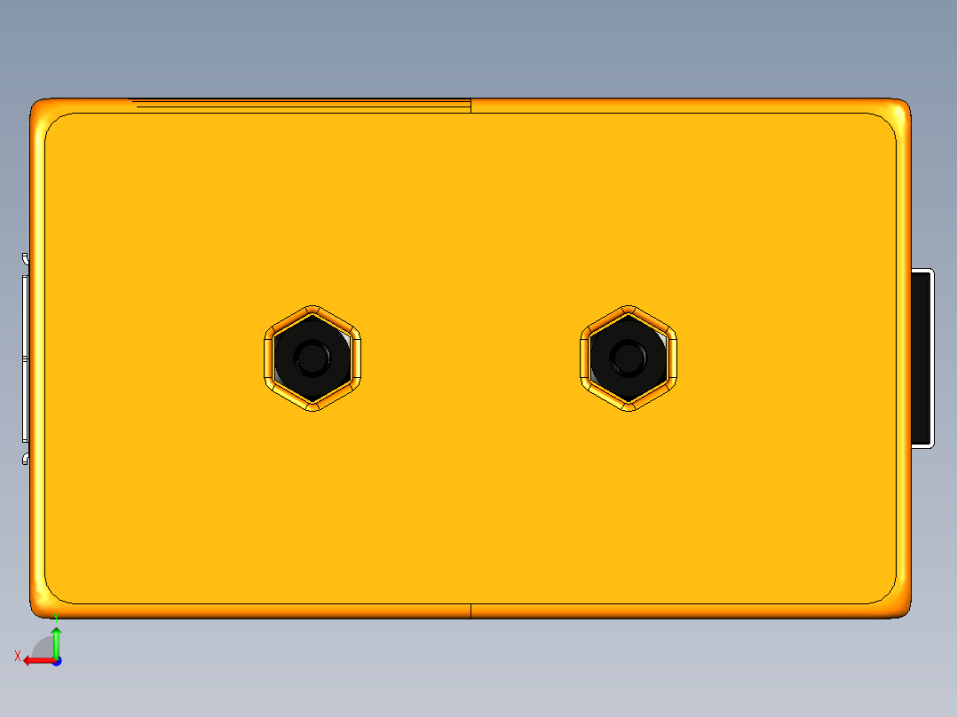 usb隔离器后视图