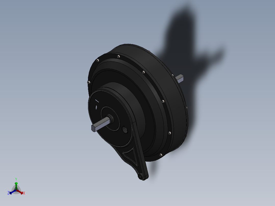 轮毂电机 (3)正等轴测图