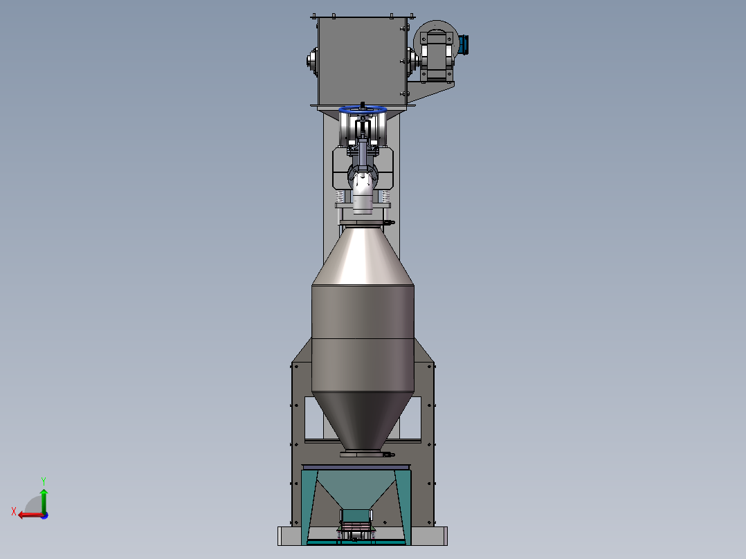 粉料搅拌器后视图