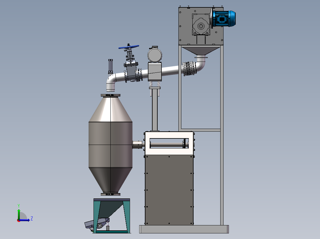 粉料搅拌器左视图
