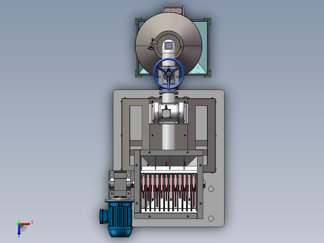 粉料搅拌器俯视图
