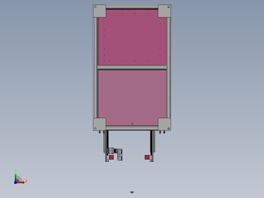 自动化导光板裁切机前视图