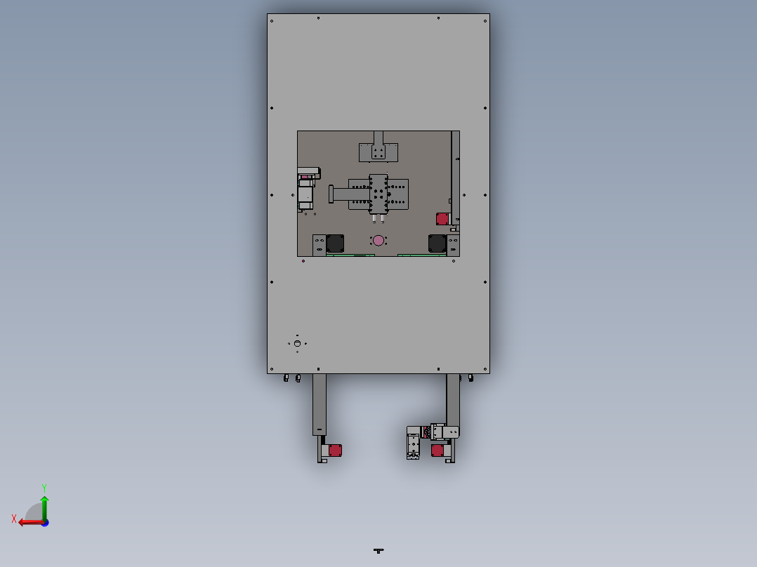 自动化导光板裁切机后视图