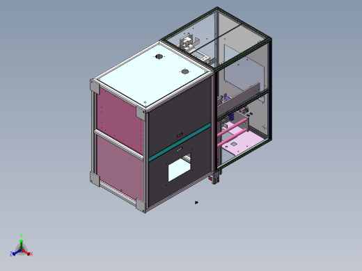 自动化导光板裁切机正等轴测缩略图
