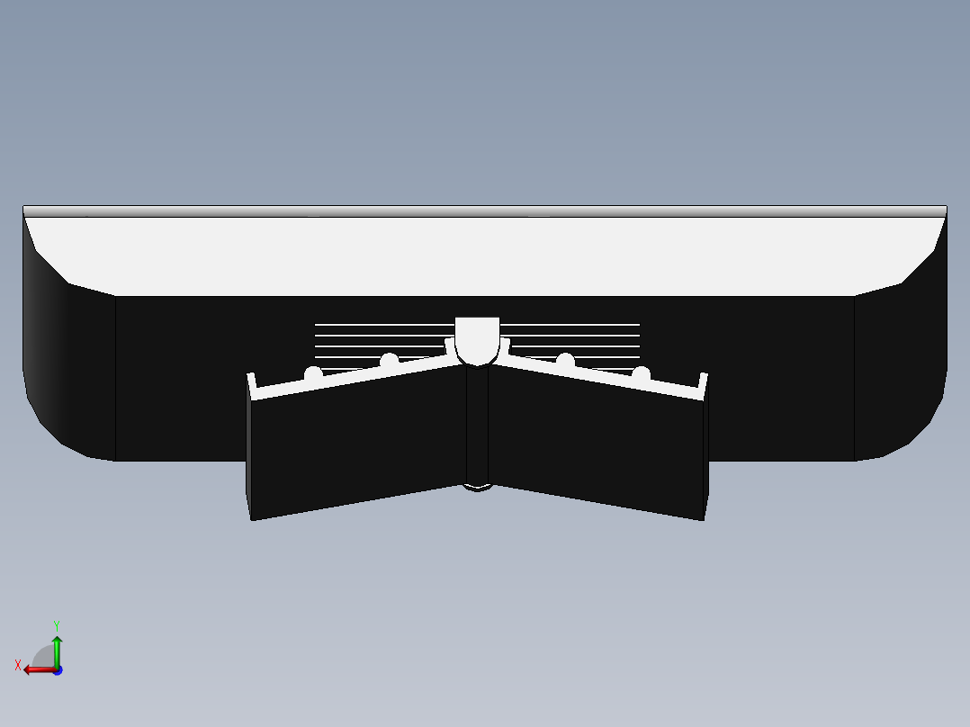智能家居空气净化装置后视图