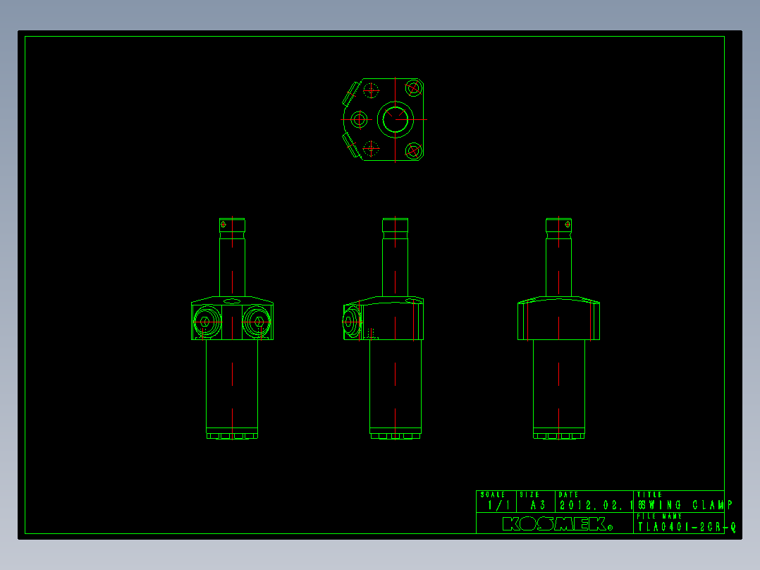 KOSMEKTLA0401-2CR-Q多系列多零件图纸模型