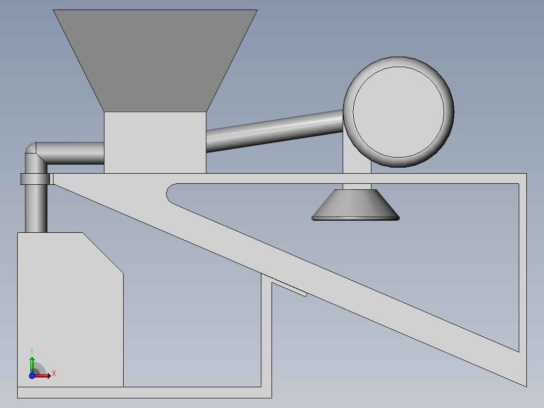 有机复合肥加工设备前视图