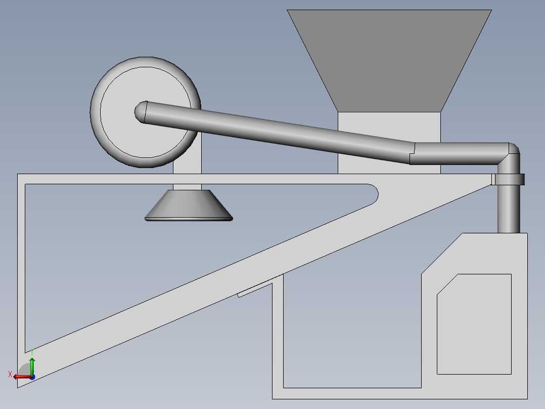 有机复合肥加工设备后视图