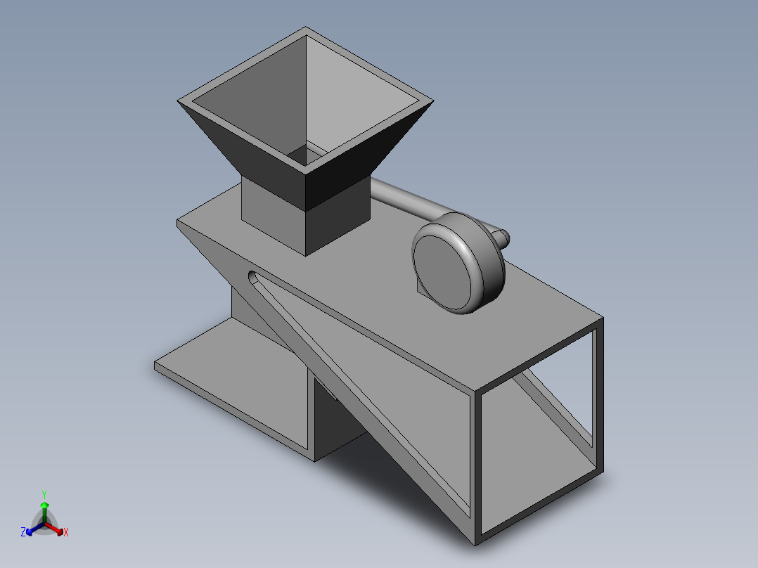 有机复合肥加工设备正等轴测图