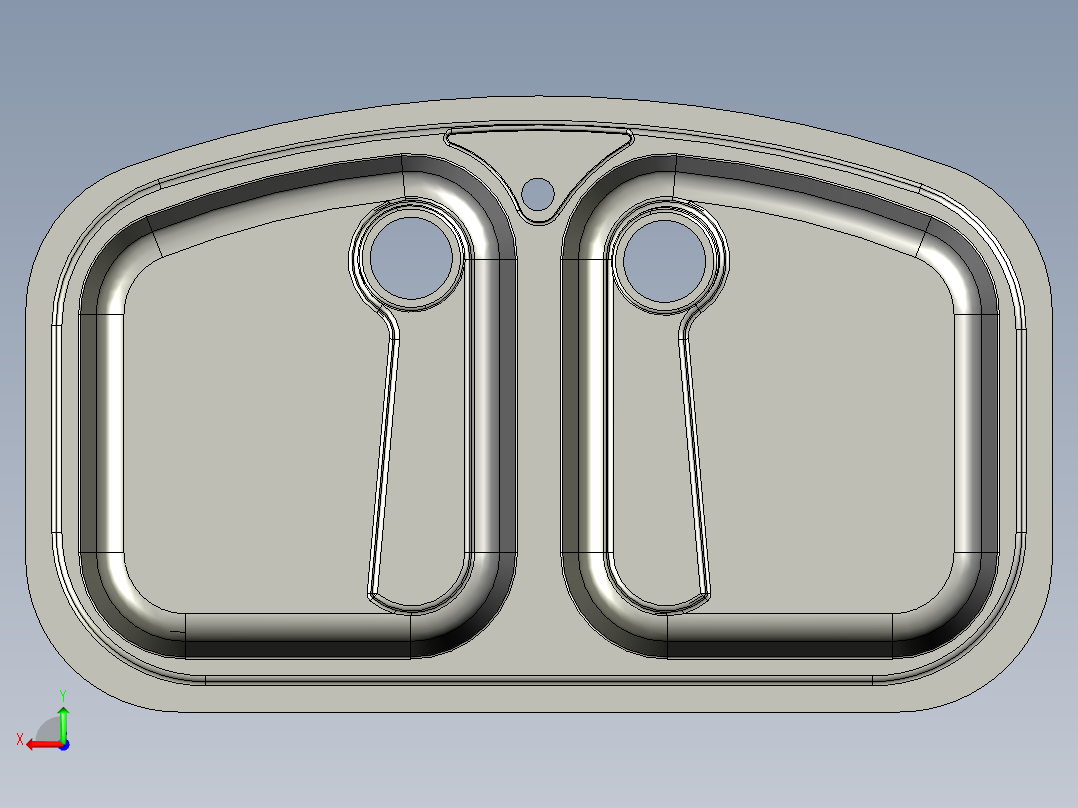 水槽、不锈钢水槽(119)后视图