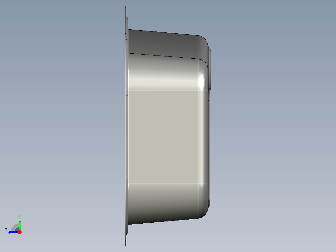 水槽、不锈钢水槽(119)右视图