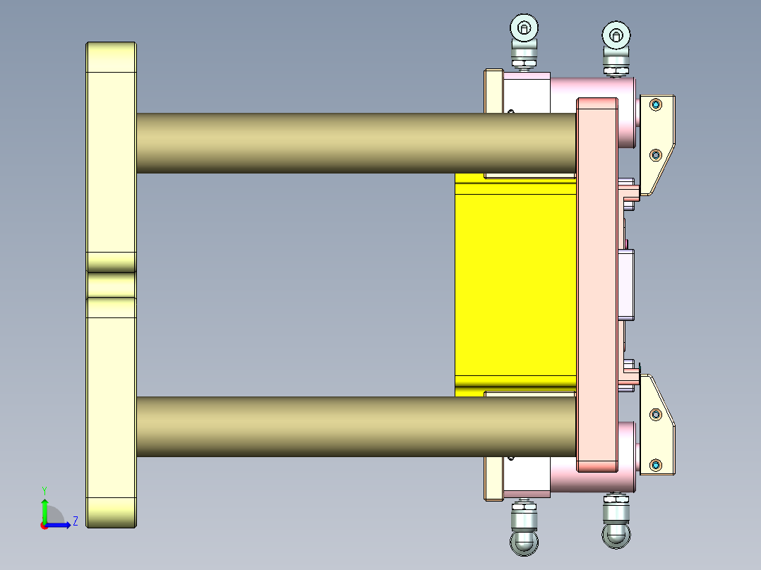 R4-笔记本CNC工装夹具三维模型CNC4-1026左视图